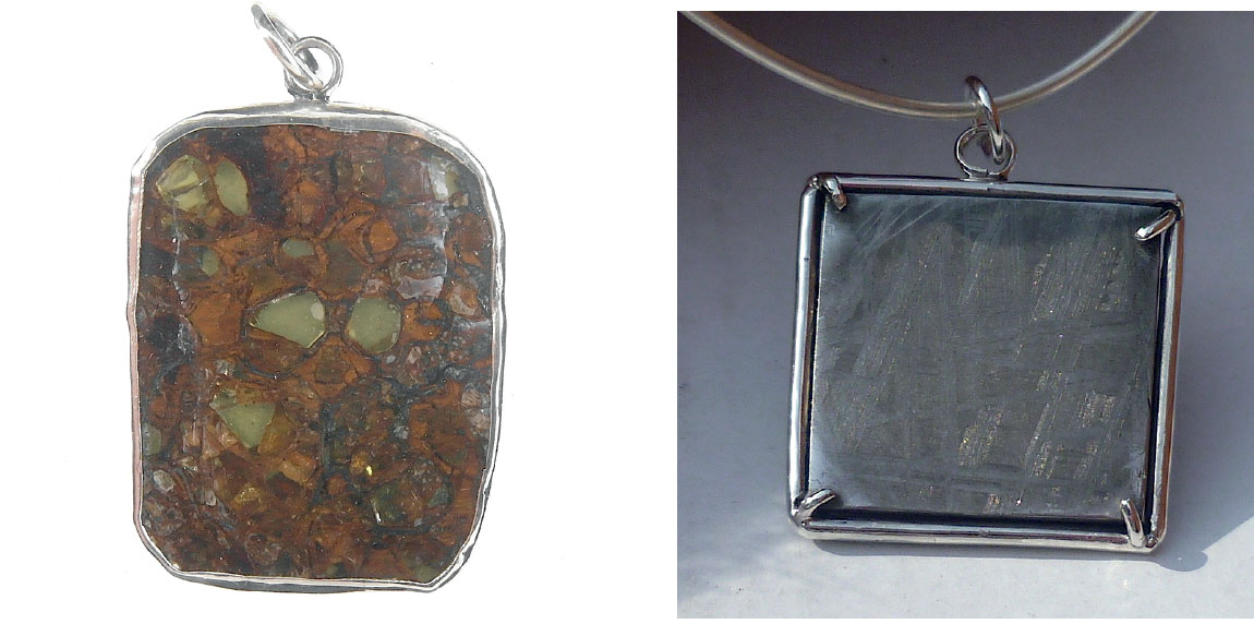 pallasite meteorite pendant pallasite meteorite pendant
